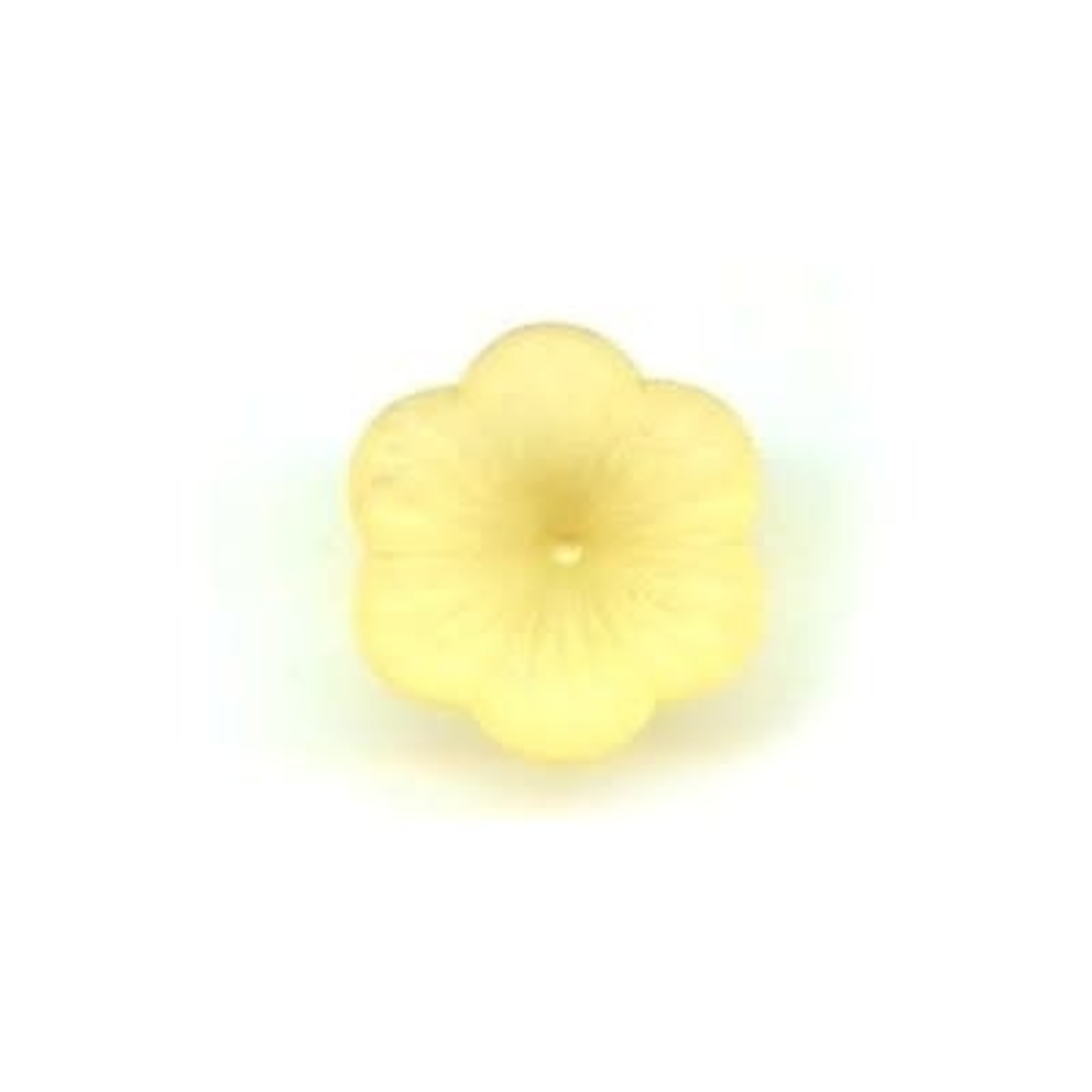 Lucite Lily Flower 21x9mm Yellow