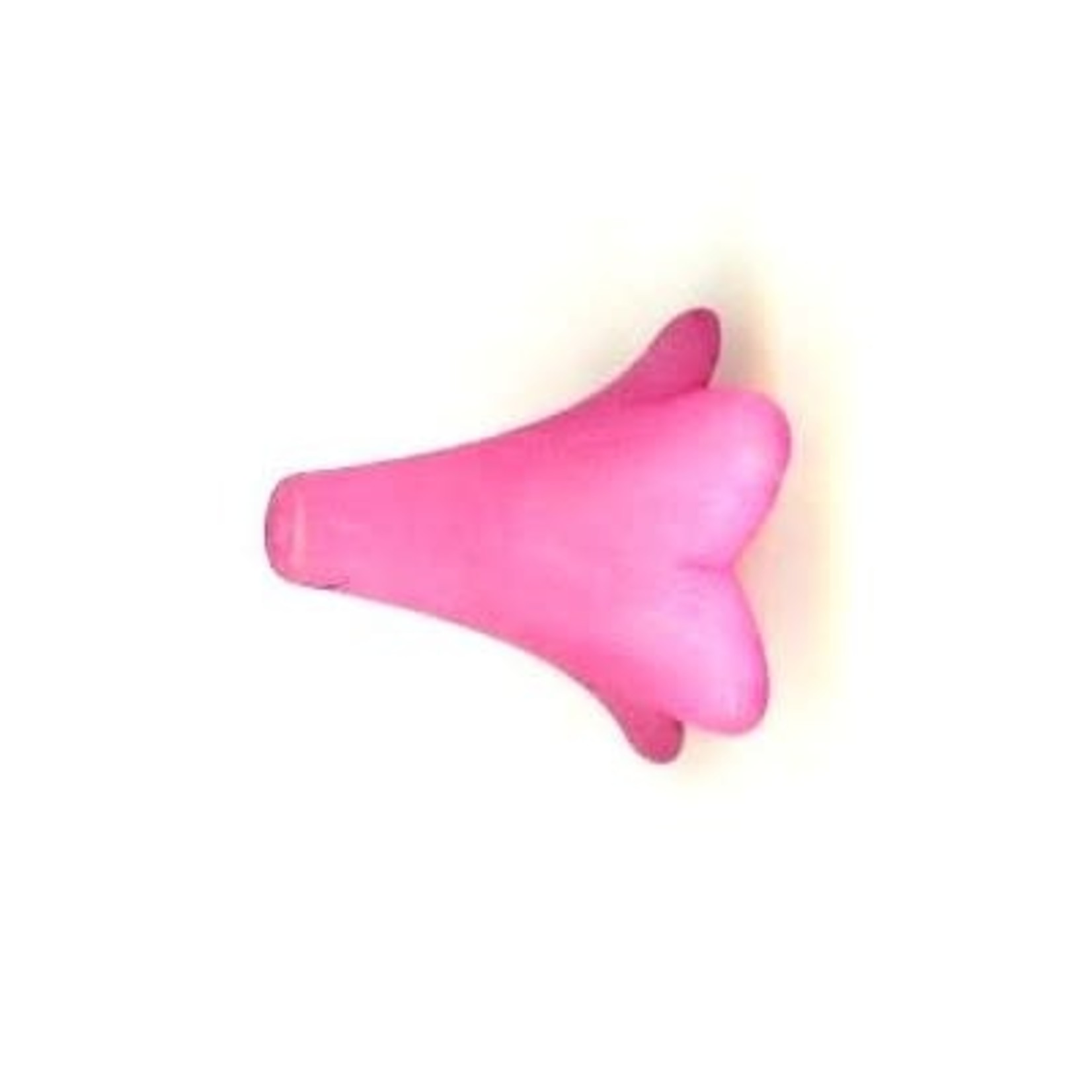 Lucite Trumpet Flower Bead 22x21mm Dark Pink
