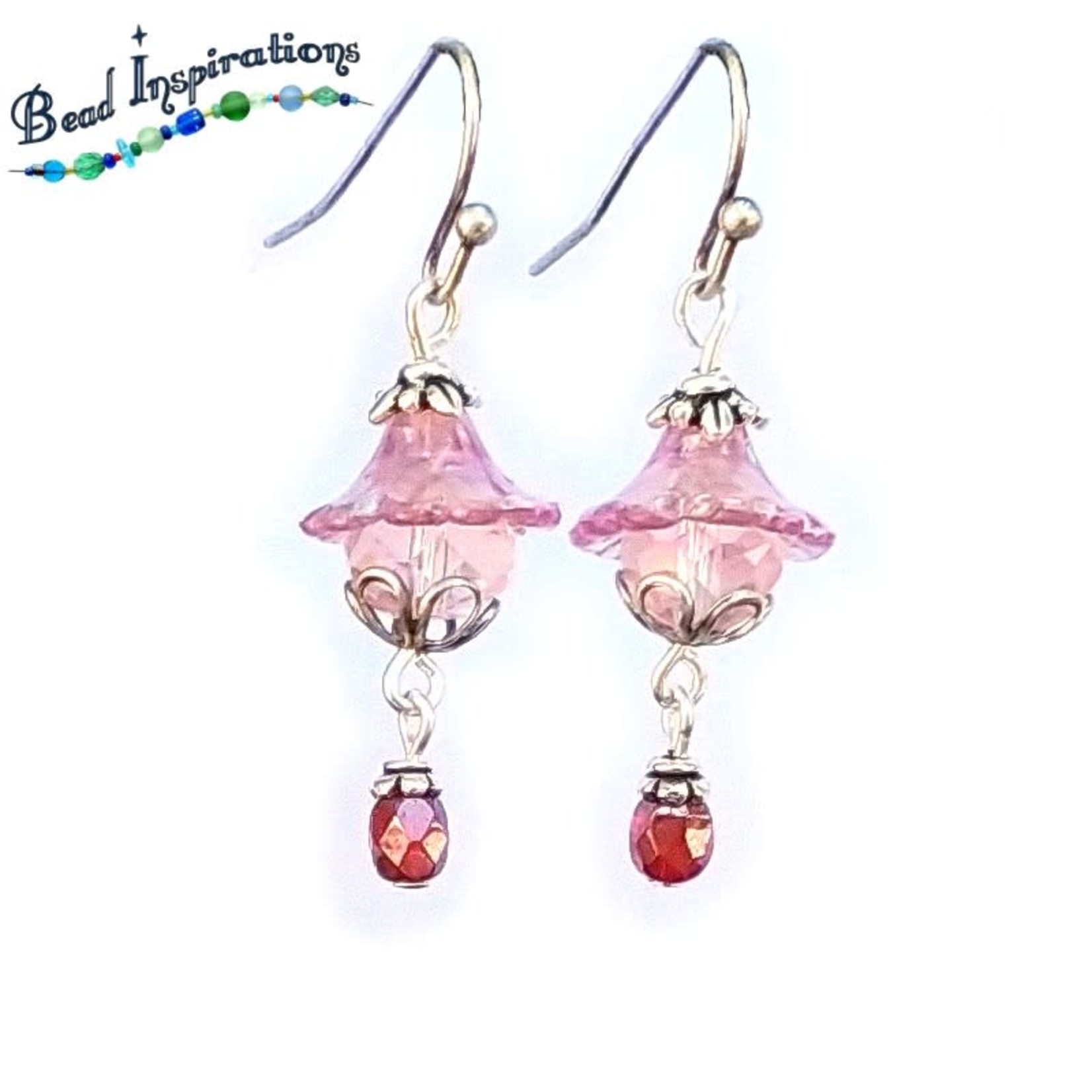 Bead Inspirations Spring Blossom Purple/Pink Earrings