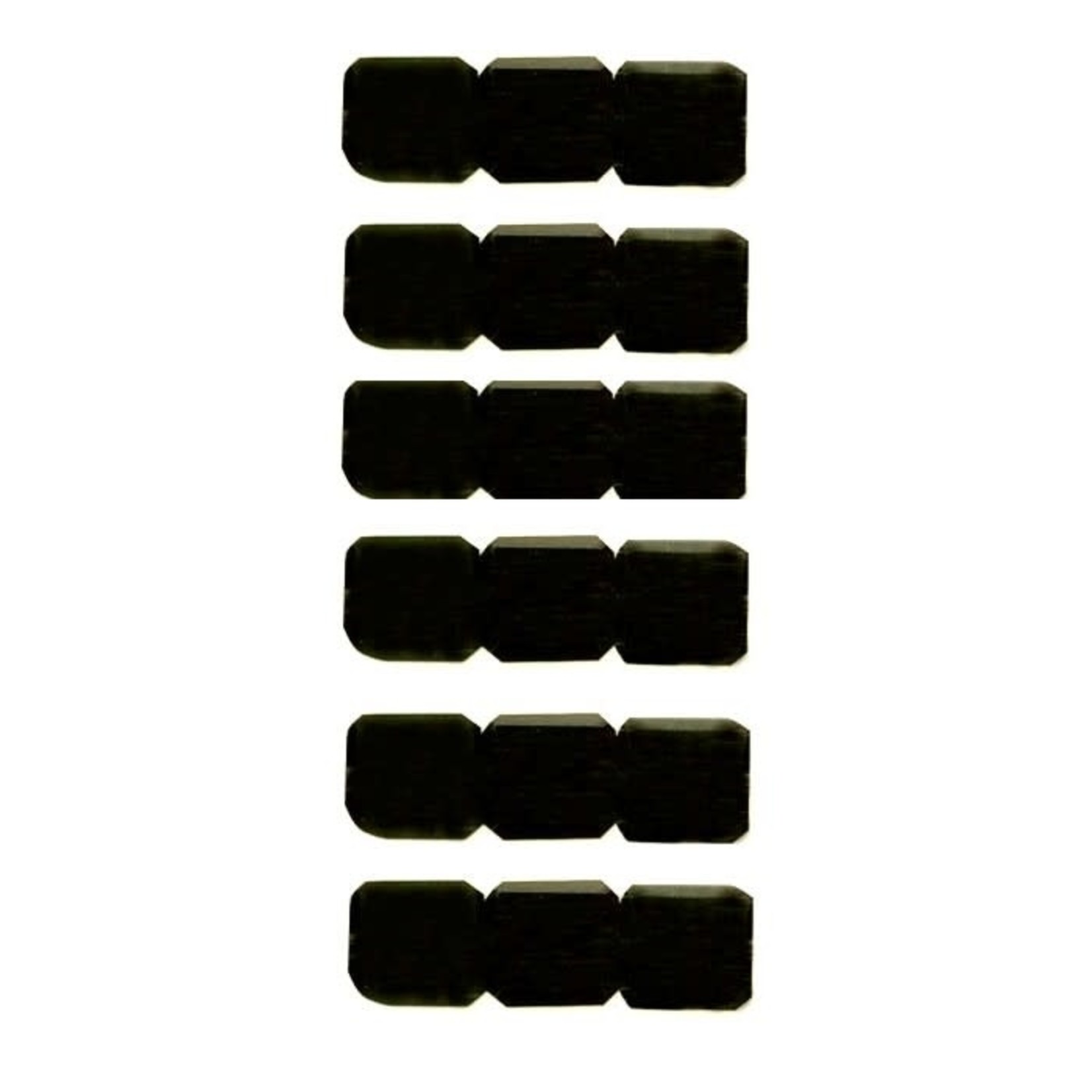 Chinese Crystal Cube 8mm Jet Black - 18 Pieces