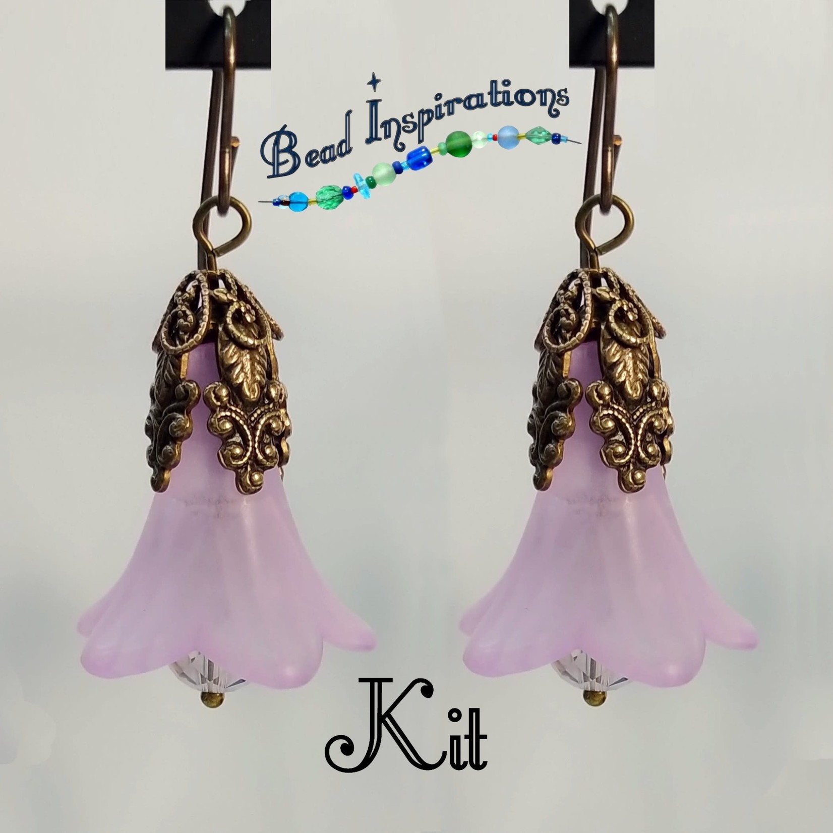 Bead Inspirations Lucite Wisteria Purple Earring Kit