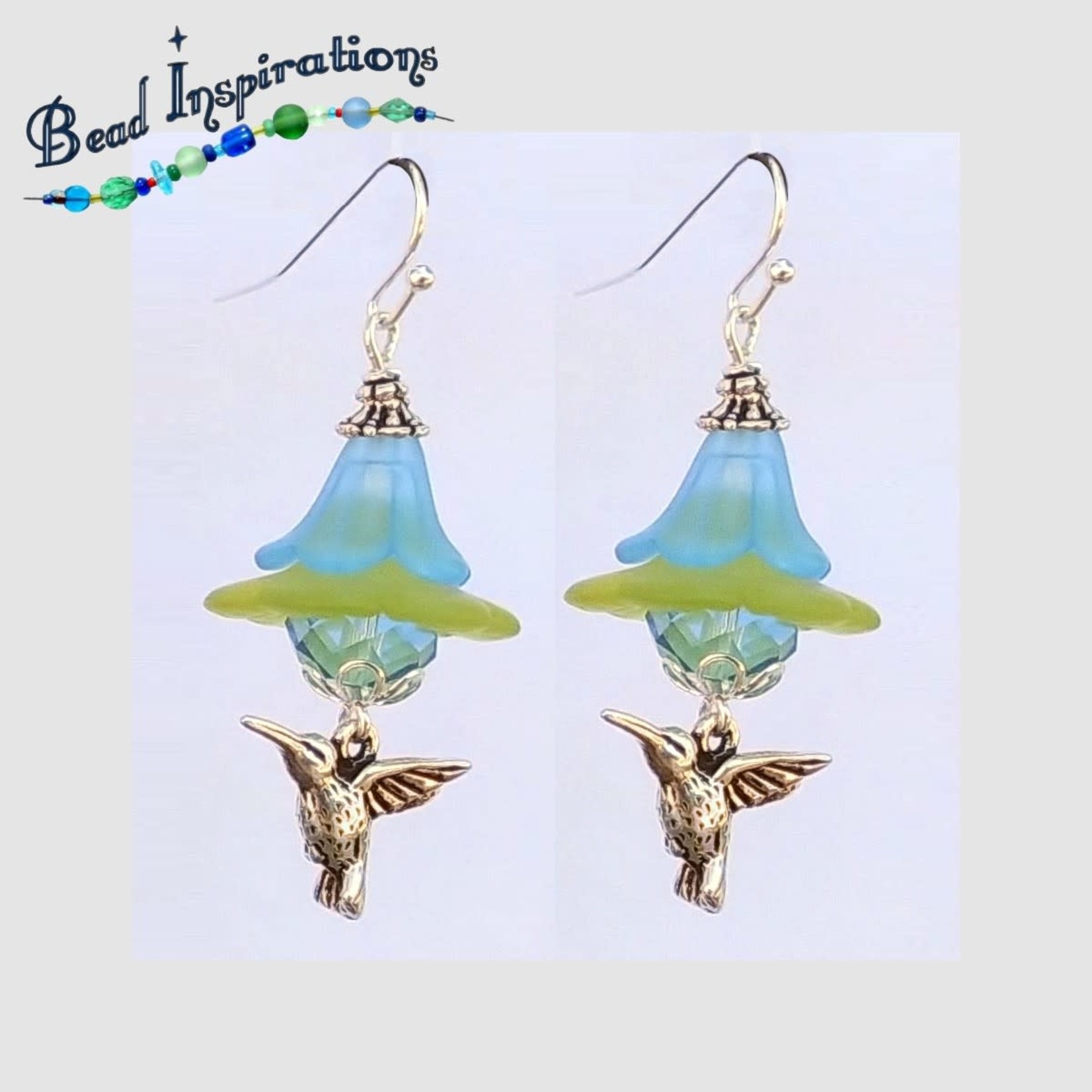 Bead Inspirations Lucite Hummingbird Blossom Earring Kit