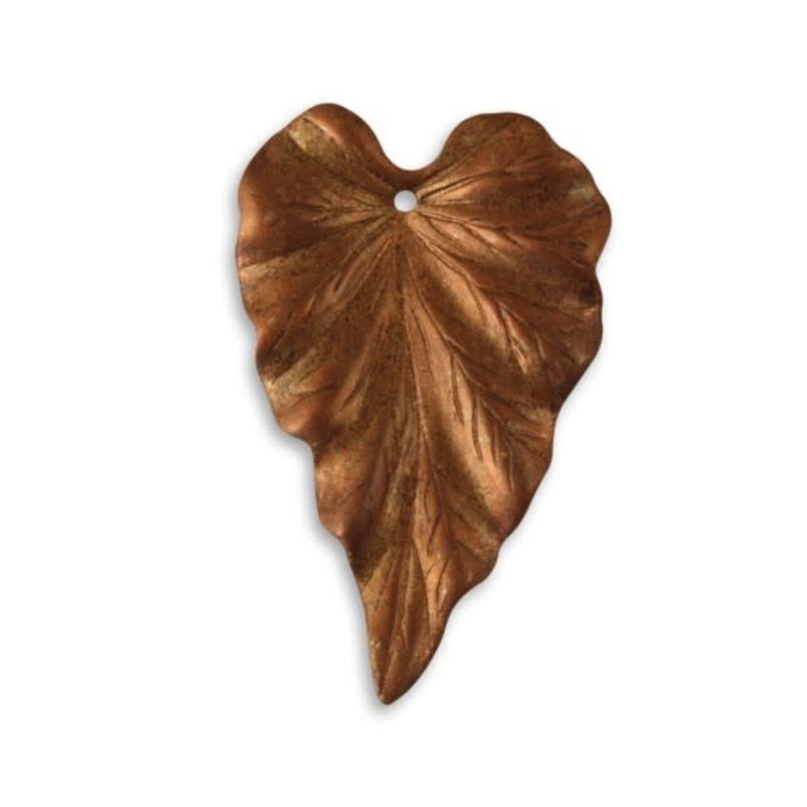 Vintaj Vintaj Artisan Copper  38x23mm Woodland Leaf