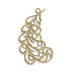 Vintaj Vintaj Vogue Brass Filigree Flourish 39x24.5mm