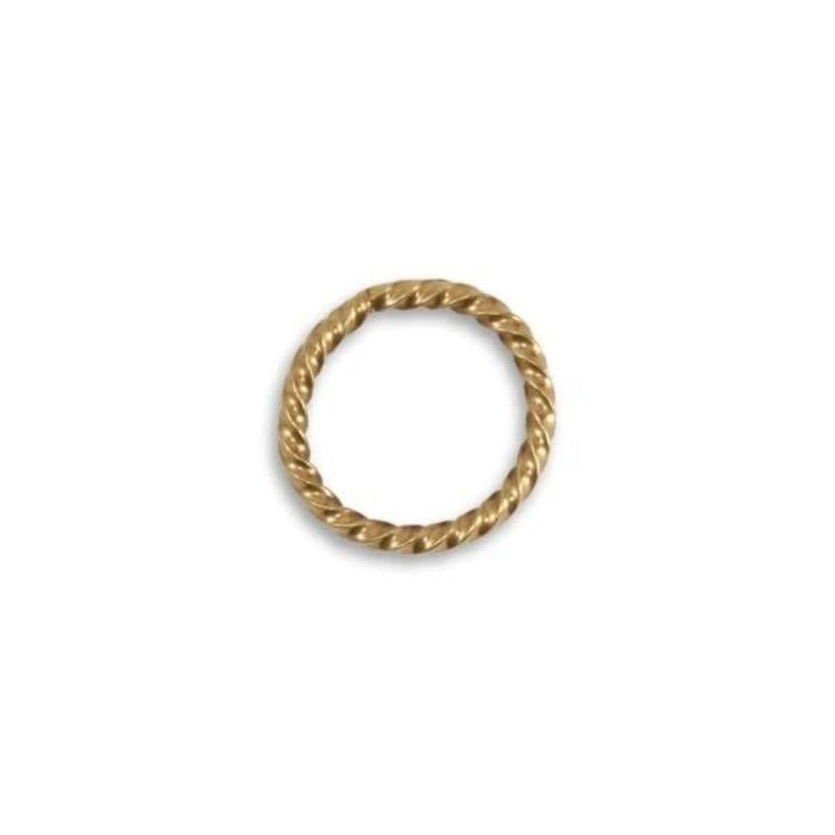 Vintaj Vintaj Vogue Brass Jump Ring Roped Cable 17mm 13g