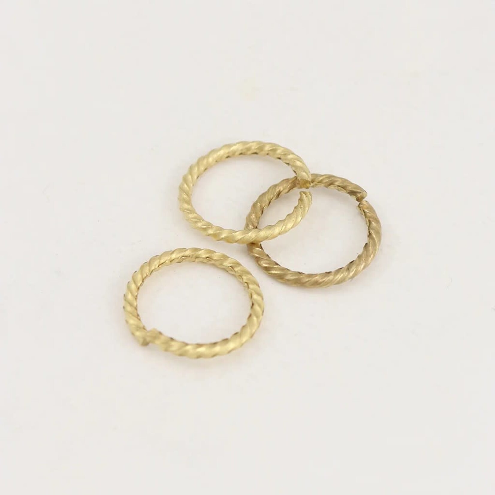 Vintaj Vintaj Vogue Brass Jump Ring Roped Cable 17mm 13g