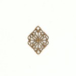 Vintaj Vintaj Brass Diamond Filigree Connector