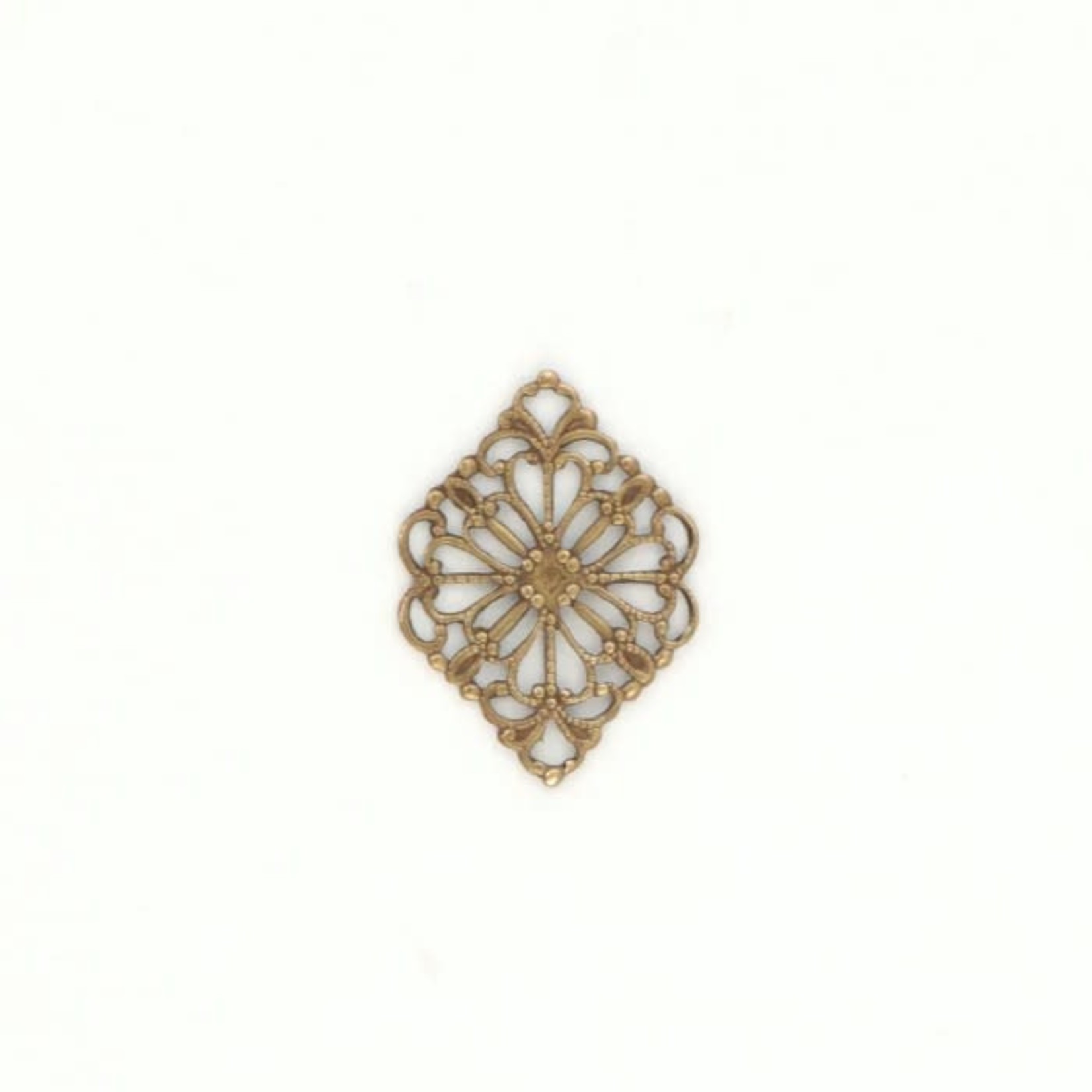 Vintaj Vintaj Brass Diamond Filigree Connector