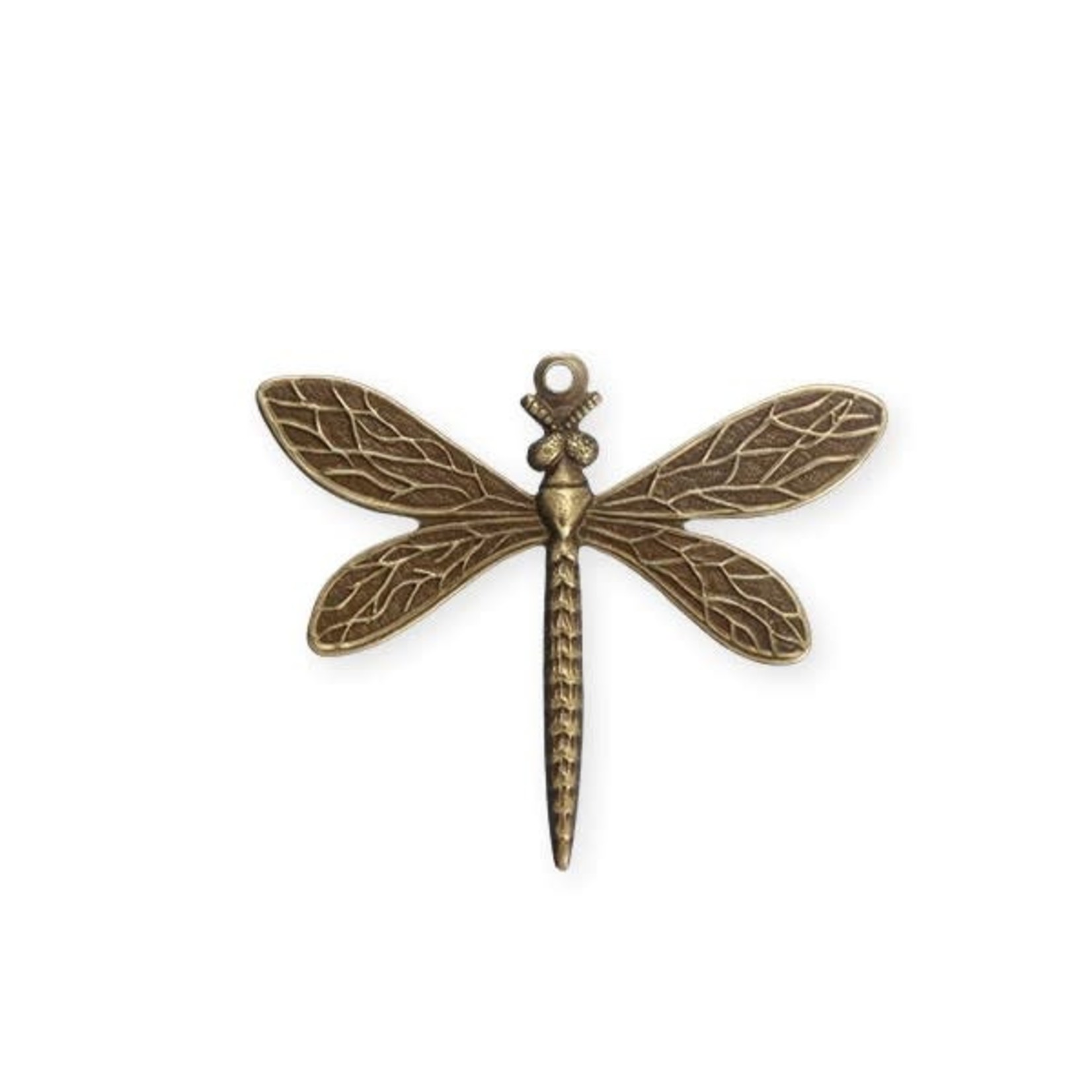Vintaj Vintaj Brass Queen Dragonfly Pendant