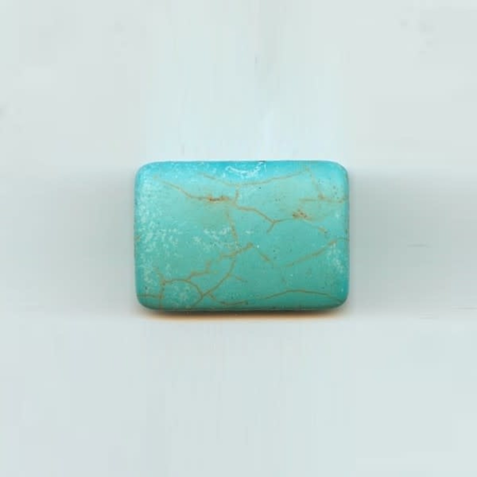 Turquoise Magnesite Rectangle Bead 35x24mm