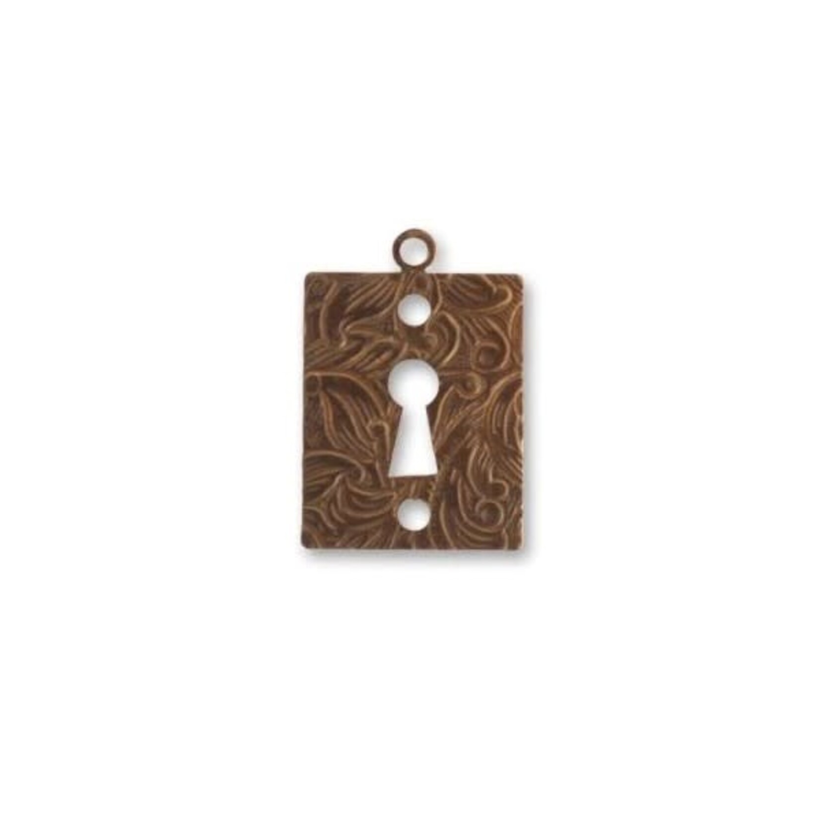 Vintaj Vintaj Brass Embossed Keyhole