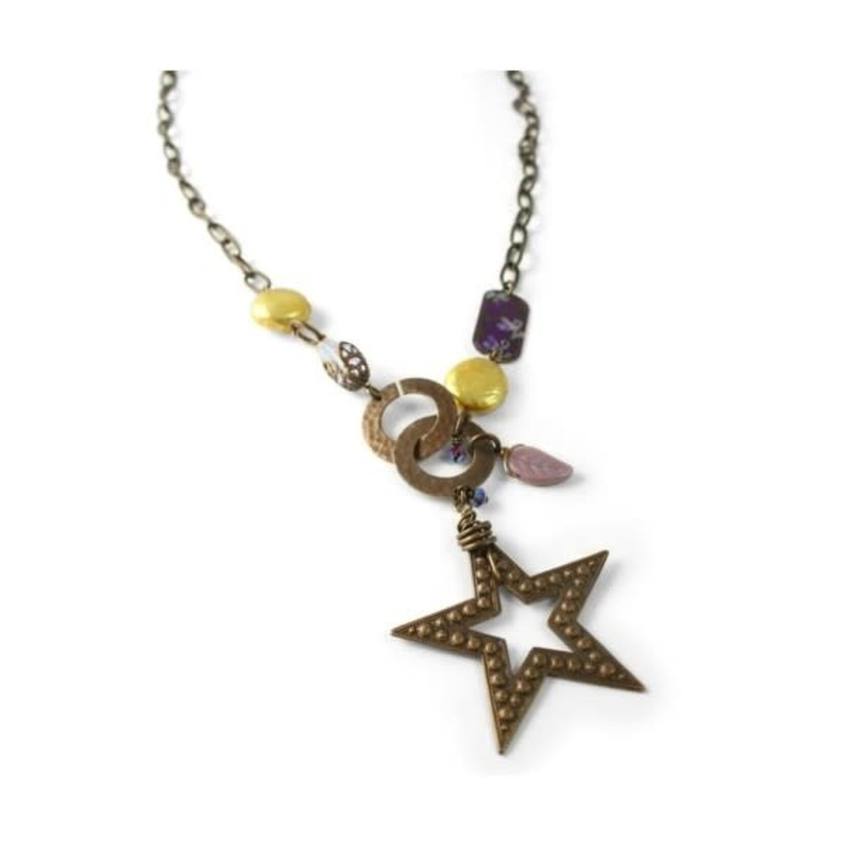 Vintaj Vintaj Brass Beaded Star