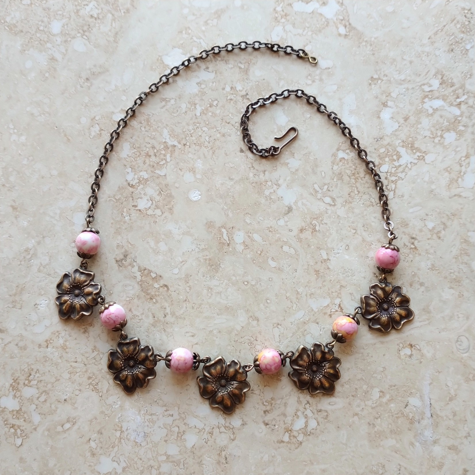 Chain of Flowers Necklace - Ready to Wear