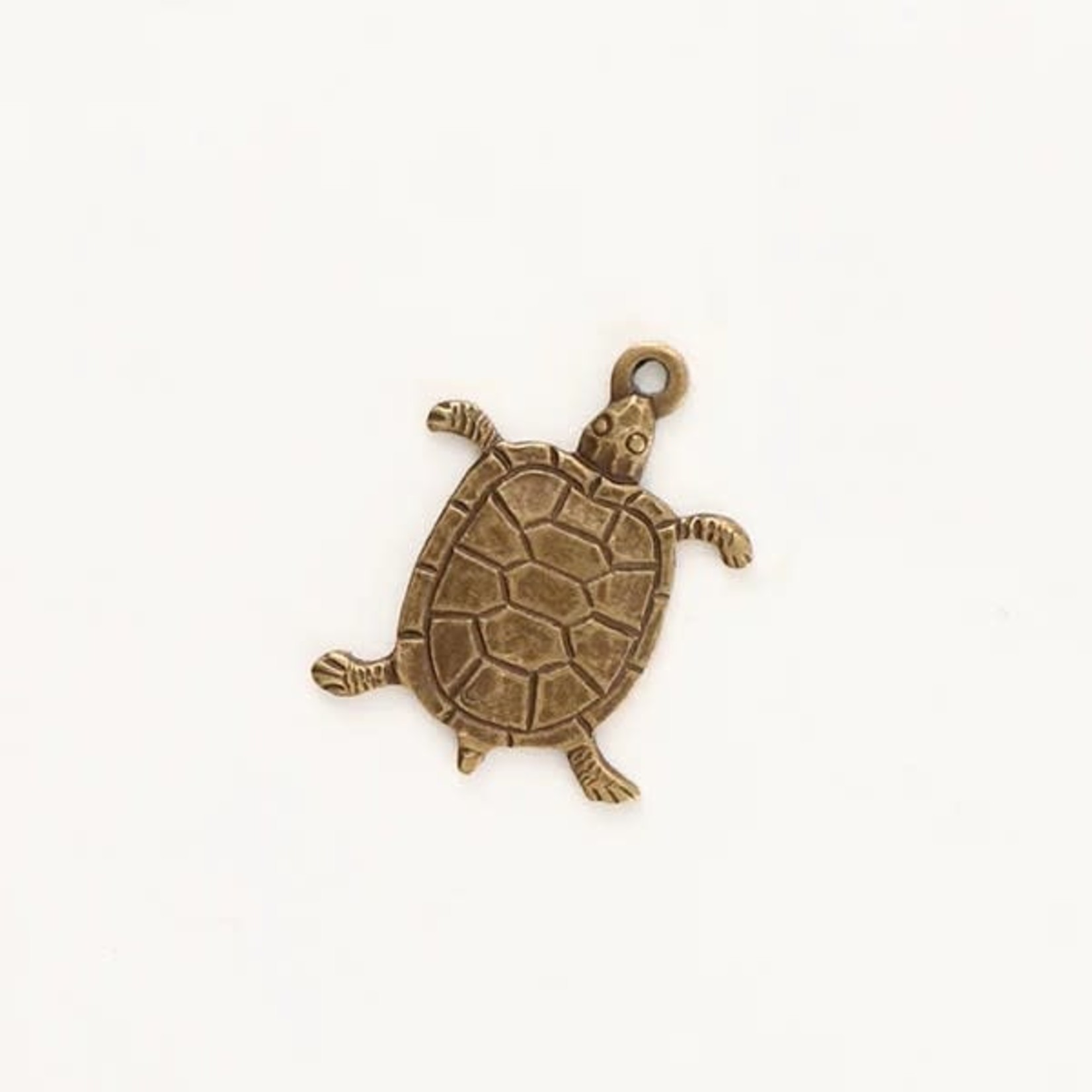 Vintaj Vintaj Brass Turtle Charm