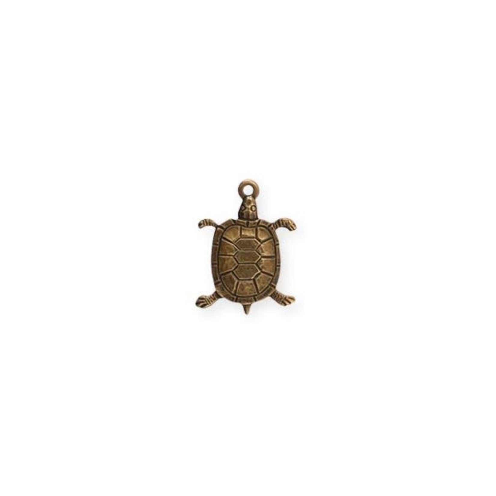 Vintaj Vintaj Brass Turtle Charm