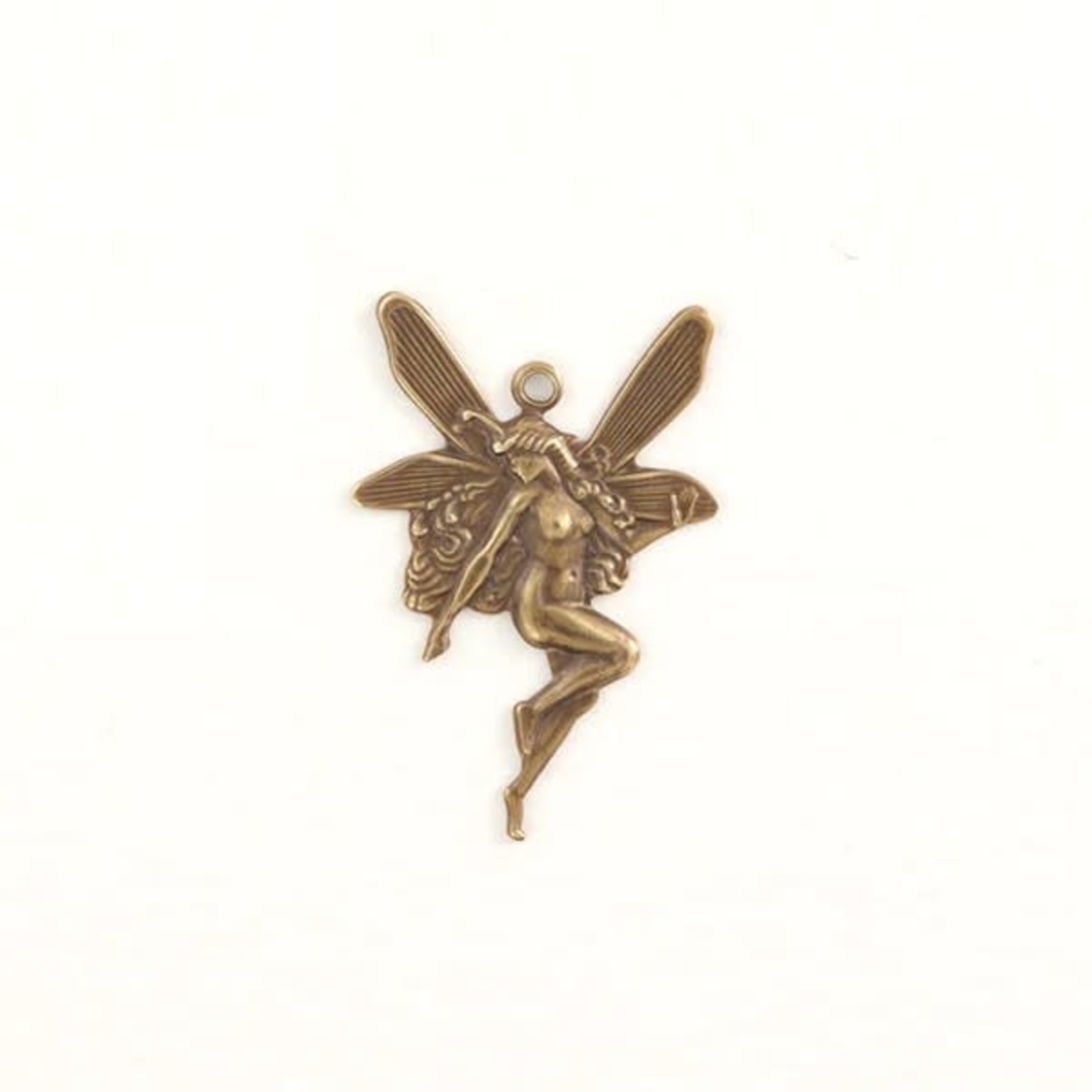 Vintaj Vintaj Brass Whimsical Nouveau Fairy Charm