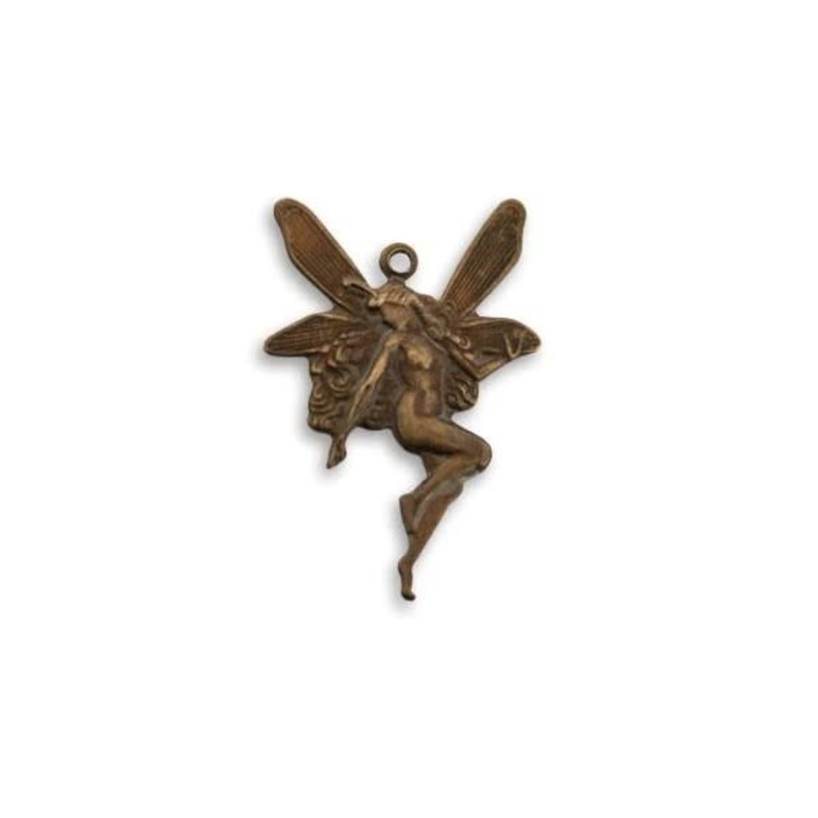 Vintaj Vintaj Brass Whimsical Nouveau Fairy Charm