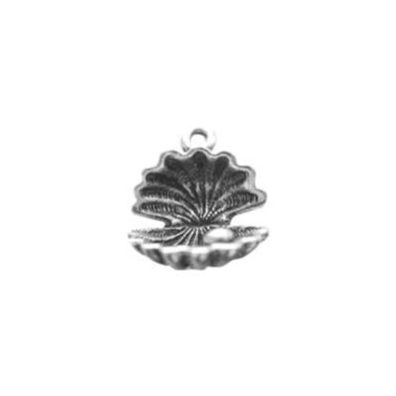 Oyster With Pearl Pewter Charm