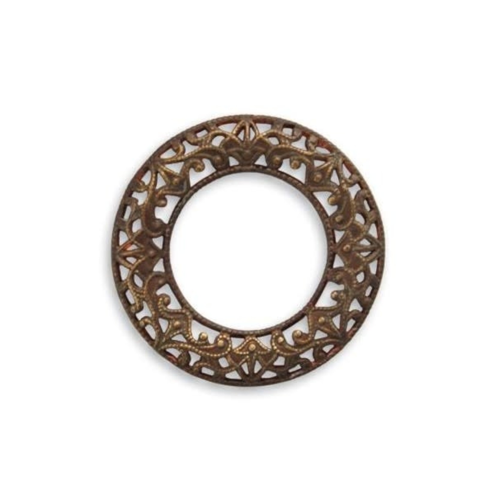 Vintaj Vintaj Brass Scrolled Filigree Ring