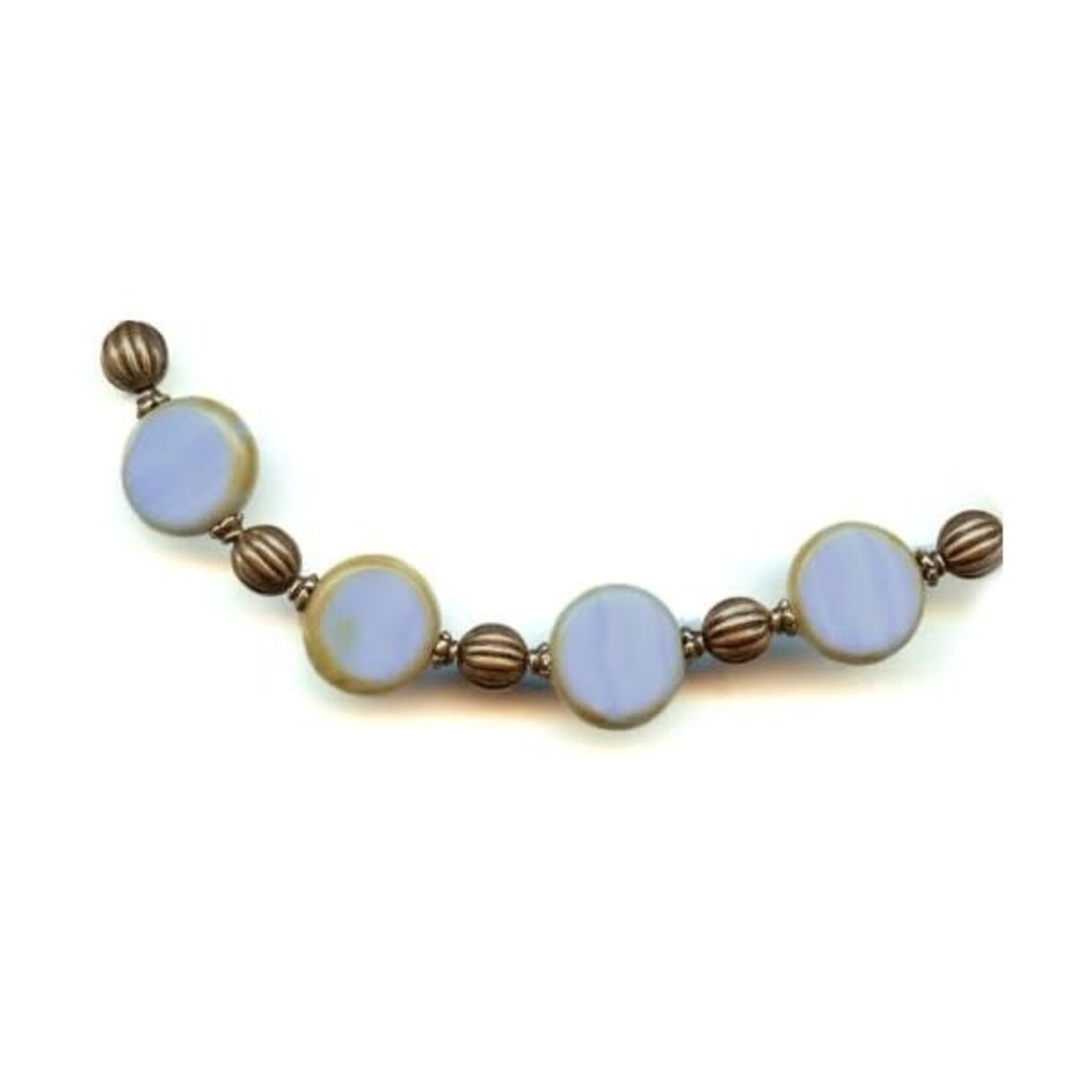 Vintaj Vintaj Brass  6.3mm Melon Bead - 10 pieces