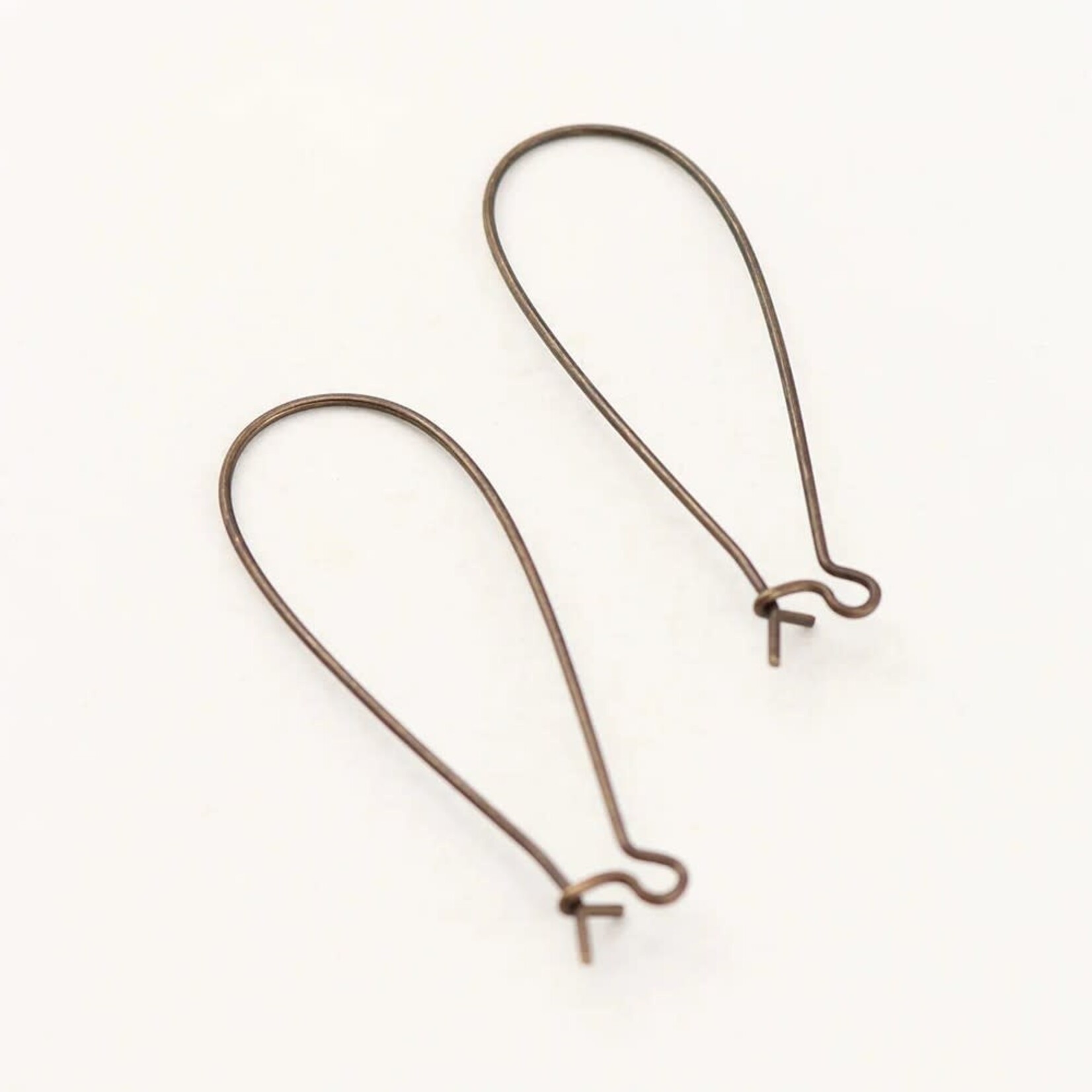 Vintaj Vintaj Brass Arched Long Ear Wire - 10 pieces