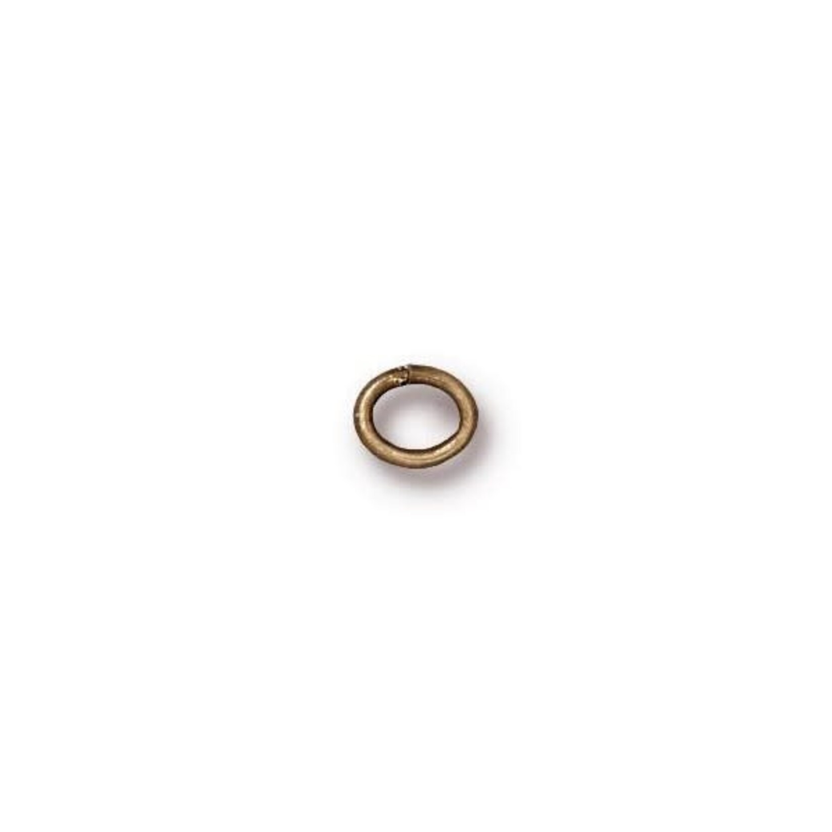 TierraCast Oval Jump Ring 20 Ga, 4x3mm ID Oxidized Brass - 500 pieces