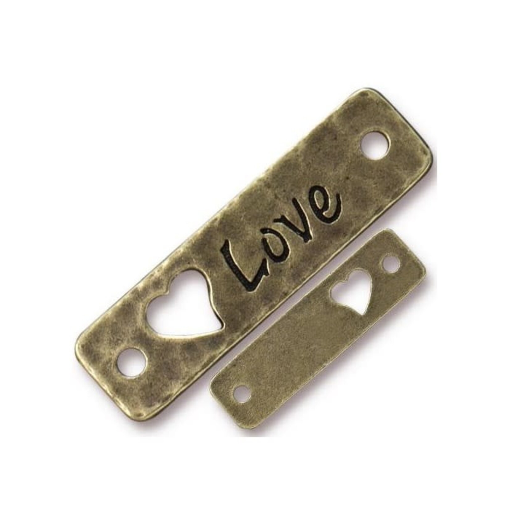 TierraCast Love Link Oxidized Brass Plated