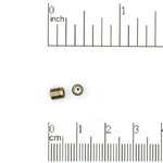 String-On Clasp 1mm Hole 4x5mm Nickel-Free Antique Brass Plated