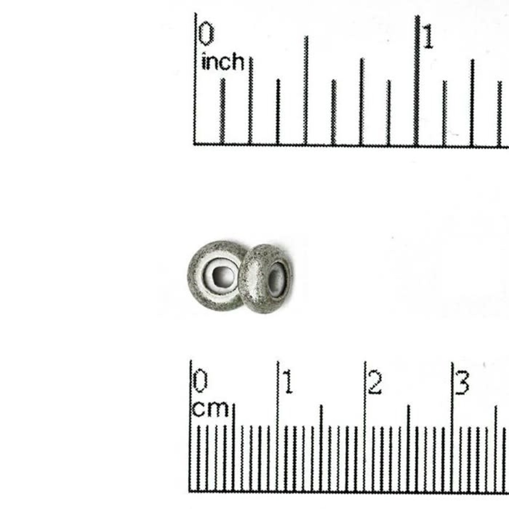 String-On Clasp 4mm Hole Round 8x5mm Nickel-Free Antique Silver Plated