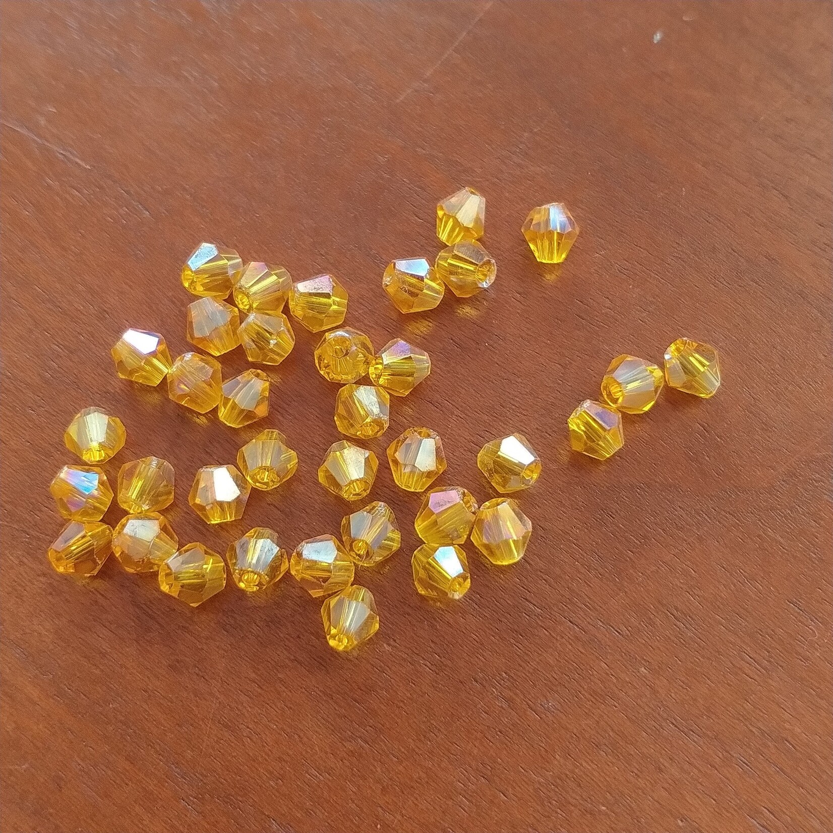 Crystal 4mm Bicone Sunshine Bead - 36 Pieces