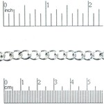 Classic Curb Chain 6x8mm - Silver Plated
