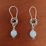 Aquamarine Twist Earrings - Ready to Wear