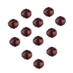 Swarovski 6mm Round Burgundy Crystal Bead - 12 Pieces