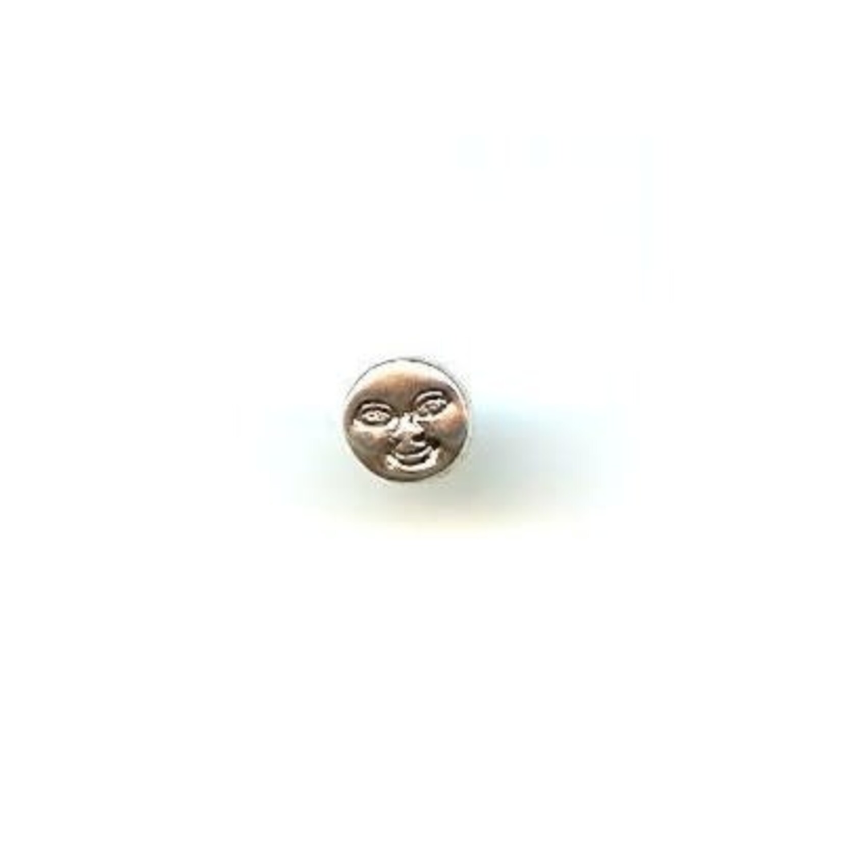 Pewter Moon Face Bead