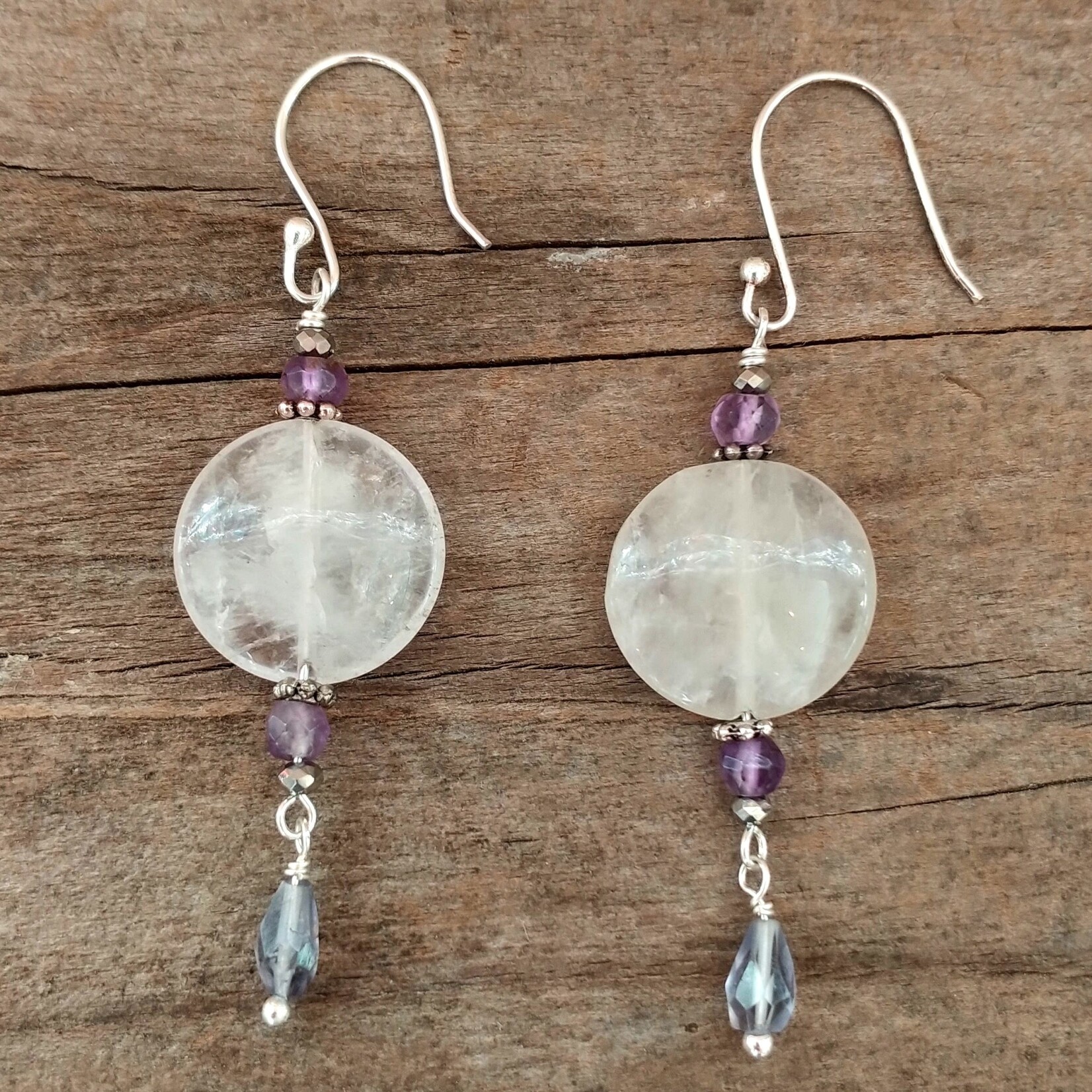 Amethyst Iolite Earrings - Ready to Wear