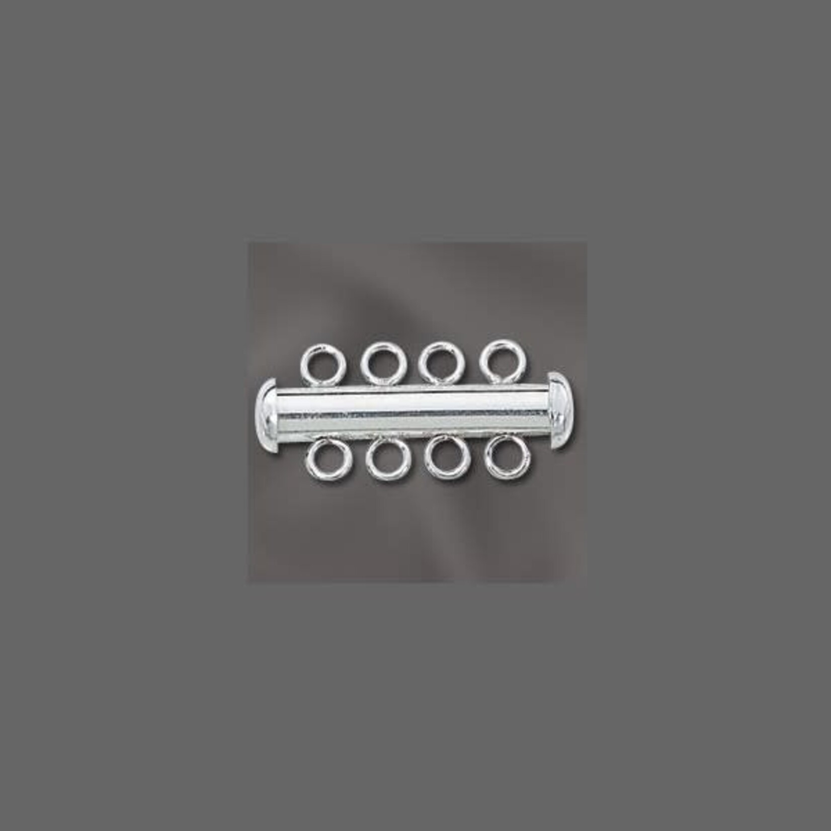 Sterling Silver Tube Clasp 4 Strand