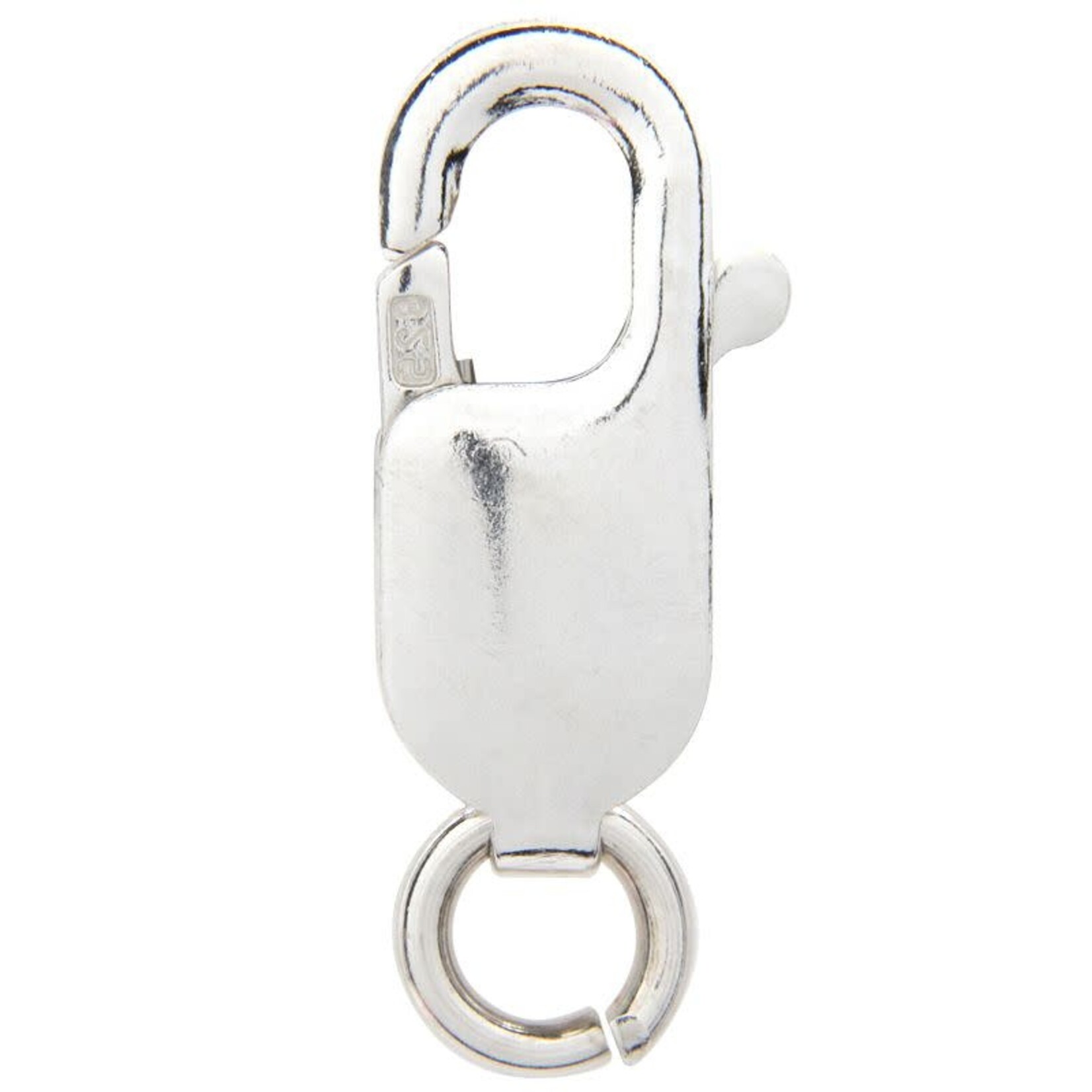 Sterling Silver 16x6mm Lobster Claw w/ Ring - 5 Pieces