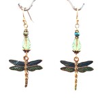 Bead Inspirations Vibrant Dragonfly Green/Gold Earring Kit