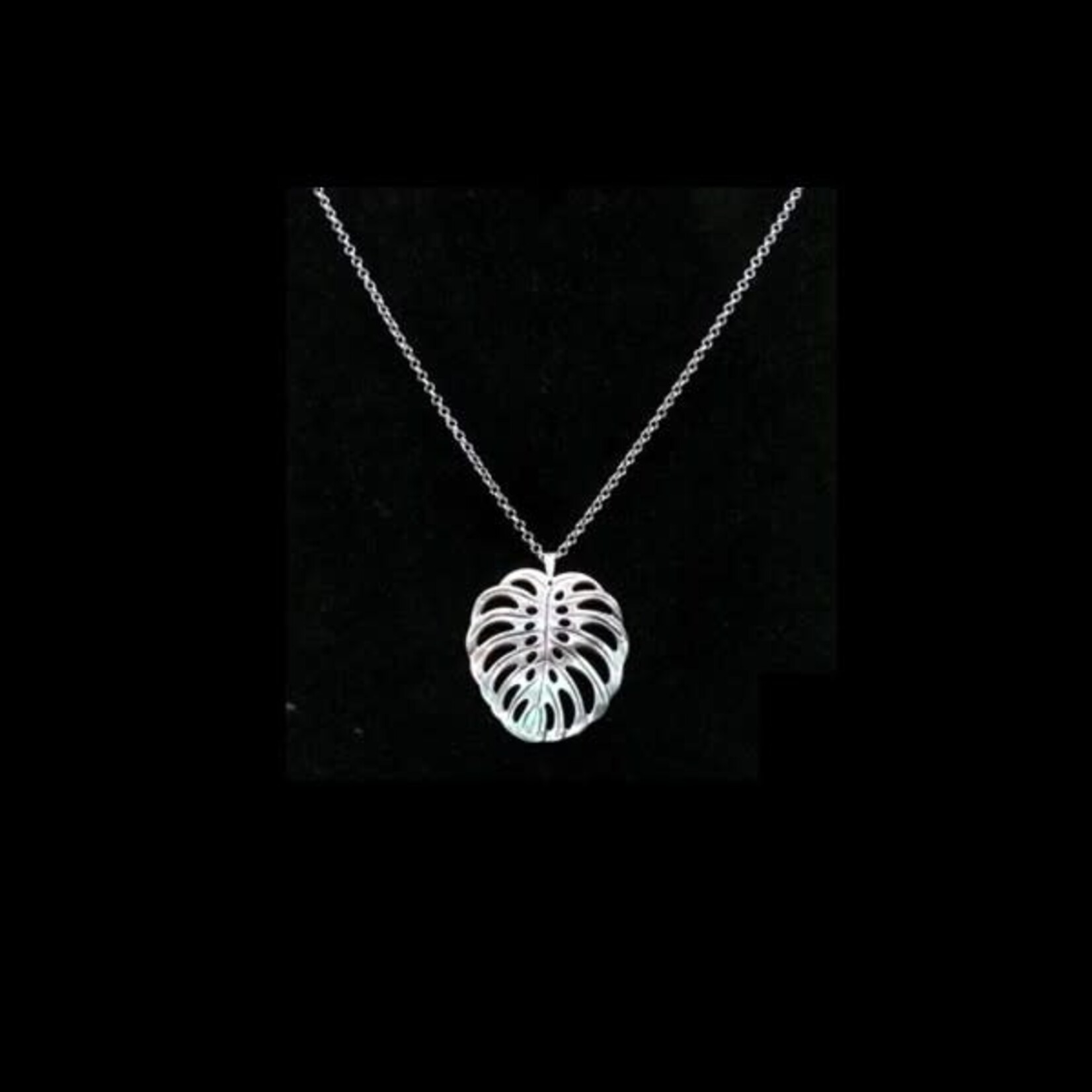Monstera Sterling Silver Necklace - Ready to Wear