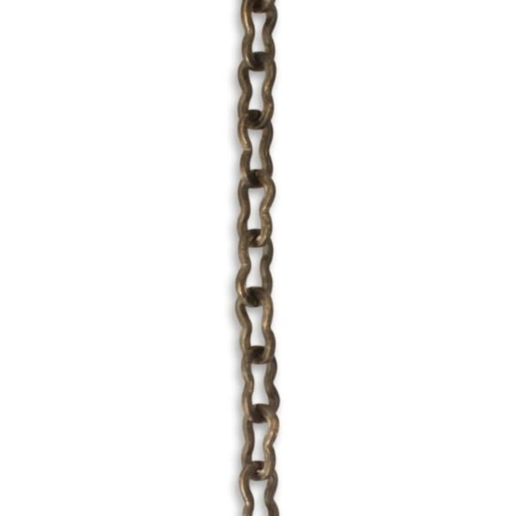 Vintaj Vintaj Brass 4.1x7.2mm Flat Ornate Chain CH0014