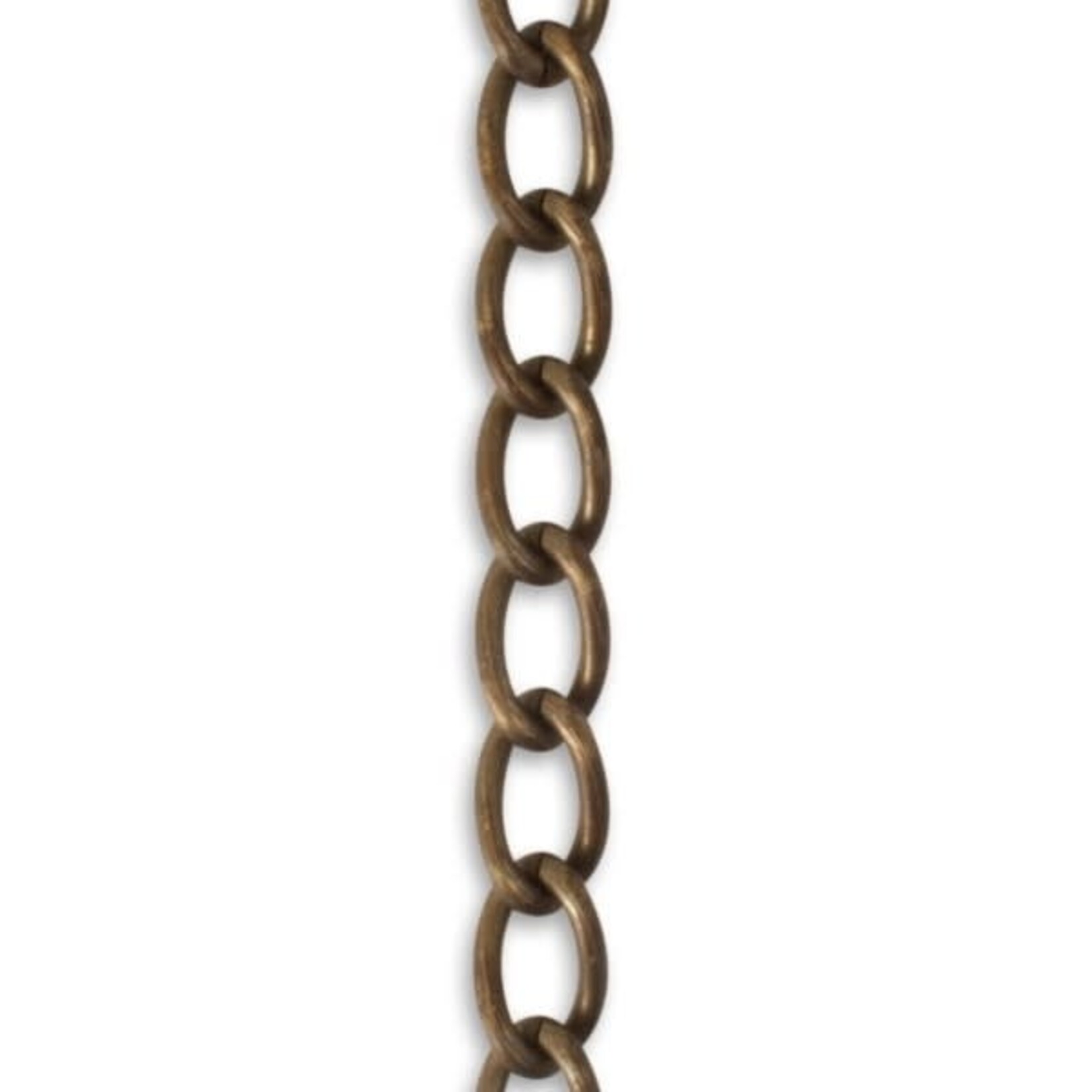 Vintaj Vintaj Brass Large Curb Chain 6mm CH0012