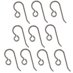 Niobium Earwire Plain Loop - 10 Pieces