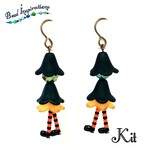 Merry Witch Orange Earring Kit