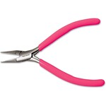 Beadsmith Flat Nose Pliers with Pink Handle
