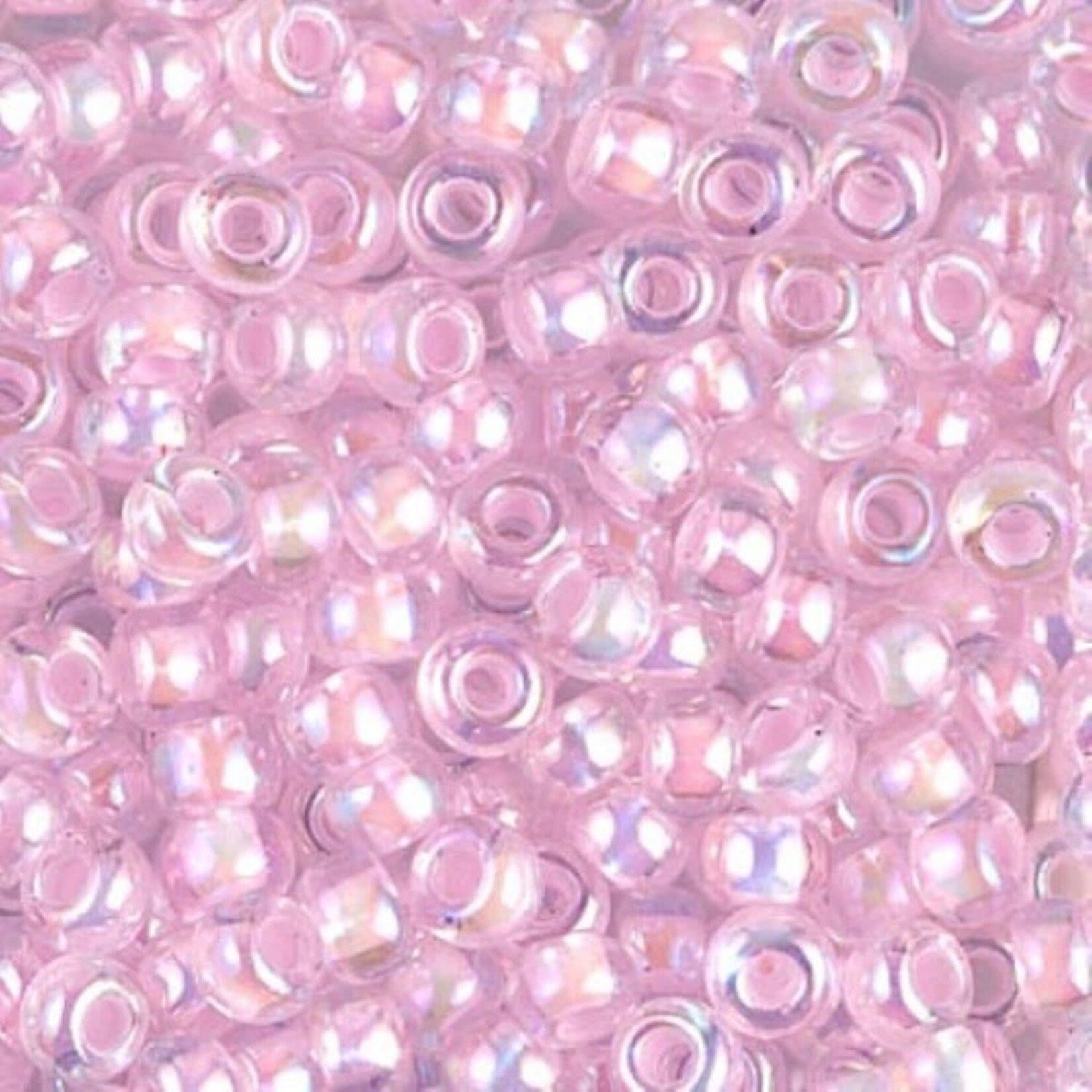 Miyuki Miyuki 6/0 Pink Lined Crystal AB Seed Beads