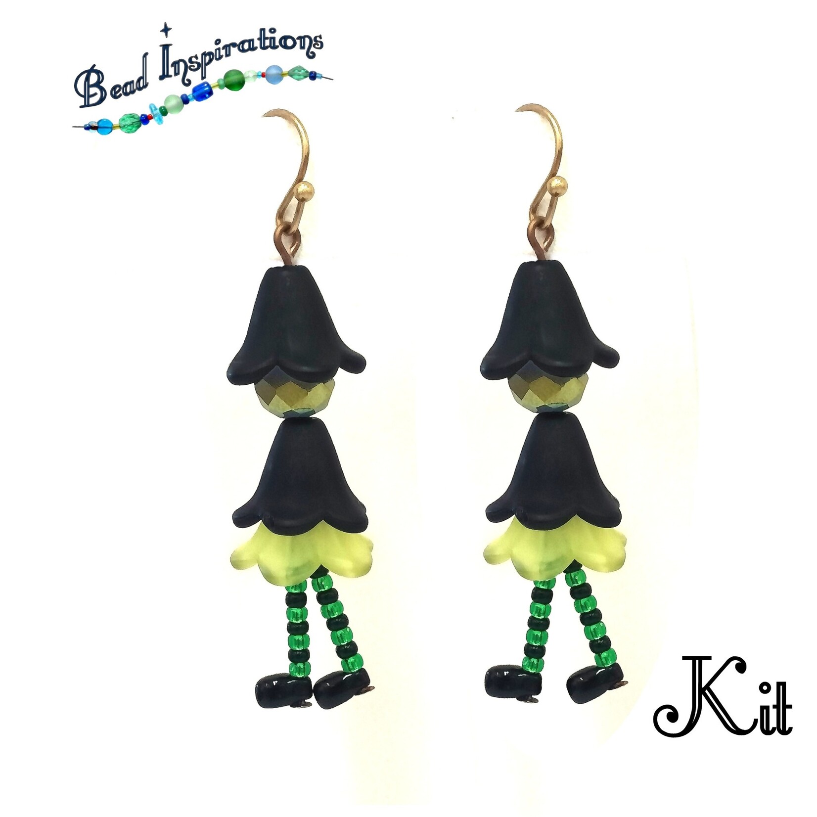 Merry Witch Green Earring Kit