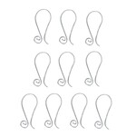 Sterling Silver Fancy Earwire - 10 Pieces