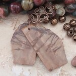 Red Creek Jasper Earring Pair (Not Finished Earrings)