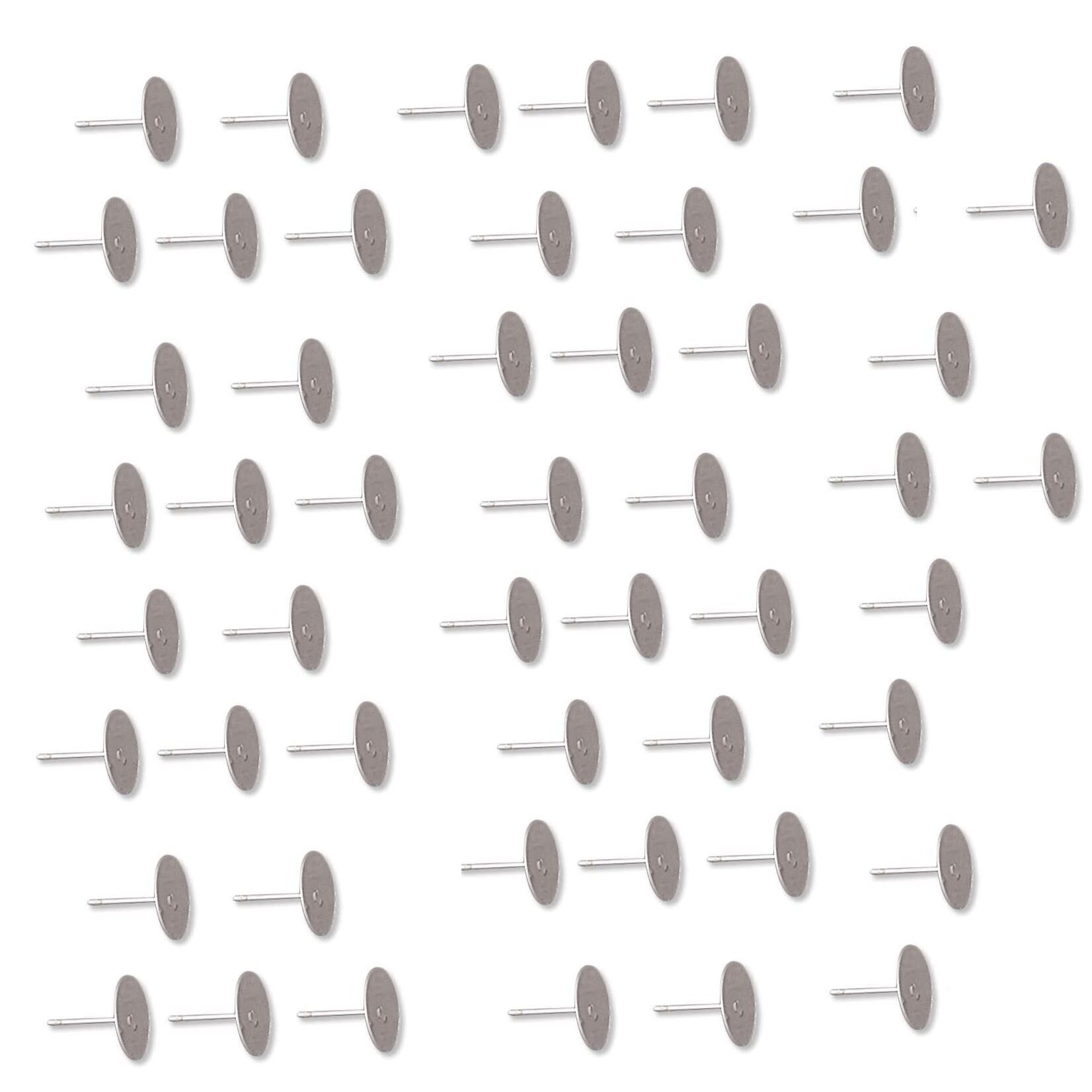 Post Flat Stainless Steel 10x12mm - 50 Pieces