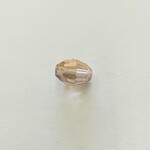 Faceted Crystal Barrel 10x7.5mm Golden Shadow Bead